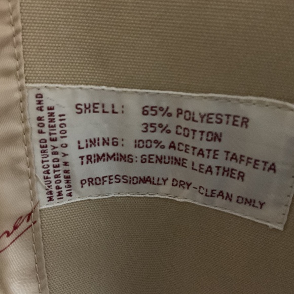Women’s Vintage Etienne Aigner Khaki Equestrian Jacket, Size 14 - Picture 6 of 8